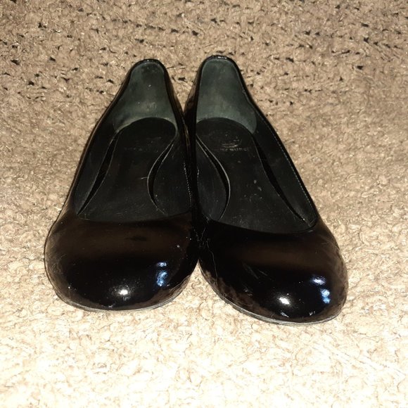 TORY BURCH-Annelise-Black Patent Leather Wedge - Picture 3 of 8